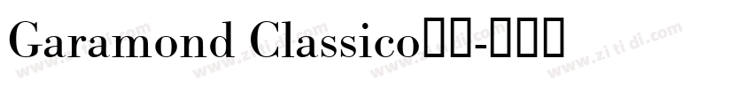 Garamond Classico字体字体转换